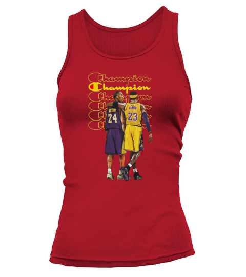 Champion Kobe Bryant and Lebron James Tank top Woman