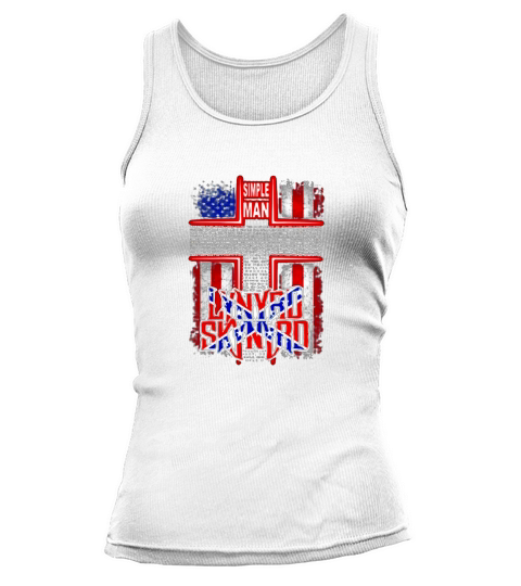 Cross Jesus Simple man lyrics Lynyrd Skynyrd American flag shirt Tank top Woman