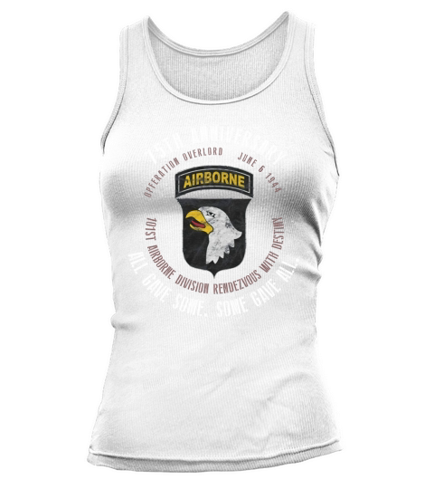 D-Day 75th Anniversary 101st Airborne Div. WWII Vintage Shirt Tank top Woman