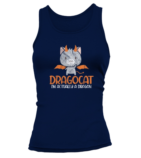 Dragocat Im Actually A Dragon Cat Vintage Tank top Woman