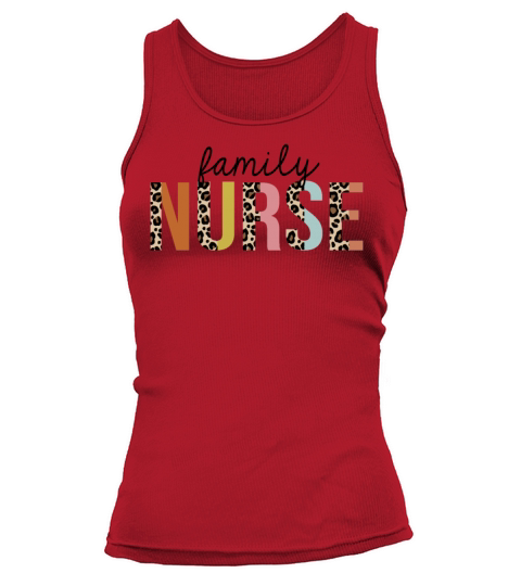 Family Nurse Leopard Print Registered RN Nursing Tank top Woman