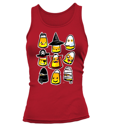 Funny Halloween Holiday Candy Corn Kawaii Cute Womens Funny Gift shirt Tank top Woman