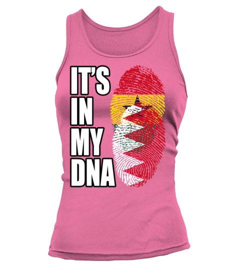 Ghanaian And Bahraini Mix Heritage DNA Flag Tank top Woman
