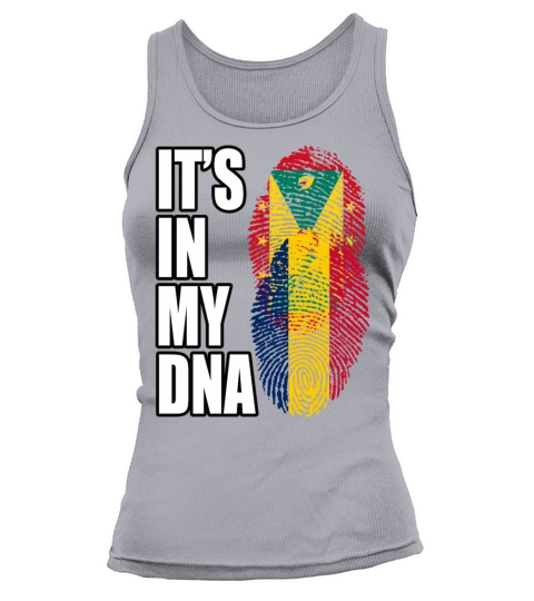 Grenadian And Chadian Mix Heritage DNA Flag Tank top Woman