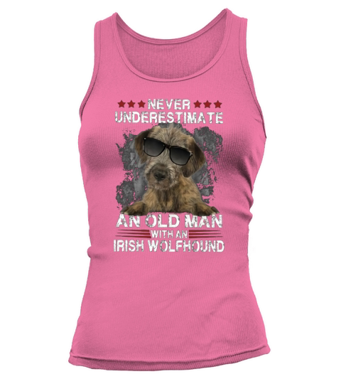 Irish wolfhound Never Underestimate An Old Man Classic Tank top Woman