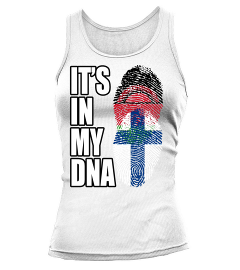Malawian And Finland Mix Heritage DNA Flag Tank top Woman