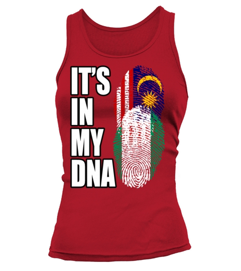 Malaysian And Nigerian Mix Heritage DNA Flag Tank top Woman
