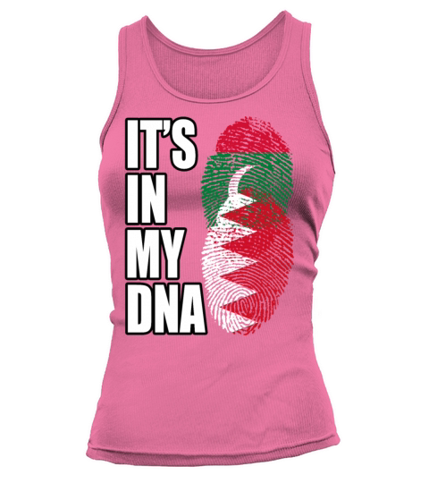 Maldivian And Bahraini Mix Heritage DNA Flag Tank top Woman