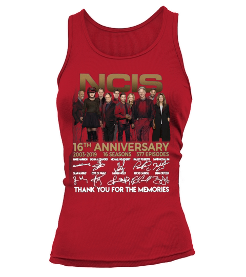 NCIS 16th Anniversary from 2003 to 2019  Episodes Thank You For The Memories Signatures Tank top Woman