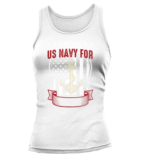 Proud US Navy Mom Veteran Tank top Woman