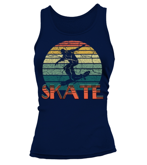 Retro Skate Skating Board Vintage Skateboard Tank top Woman
