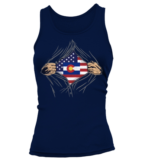 Rip Reveal America State Flag Colorado Tank top Woman
