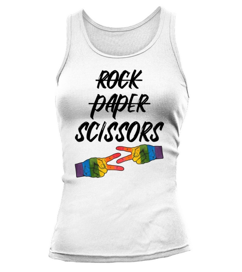 Rock Paper Scissors LGBT World Pride 2019 shirt Tank top Woman