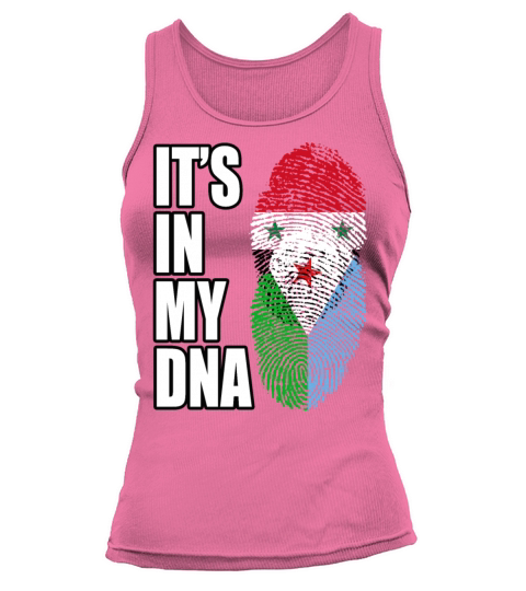 Syrian And Djiboutian Vintage Heritage DNA Flag Tank top Woman