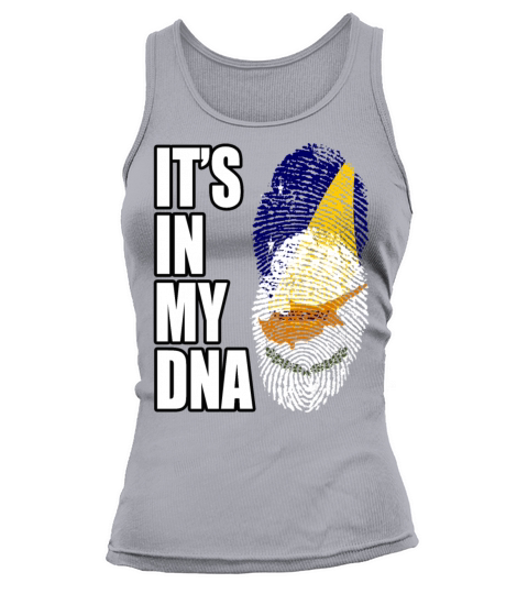 Tokelauan And Cypriot Mix Heritage DNA Flag Tank top Woman