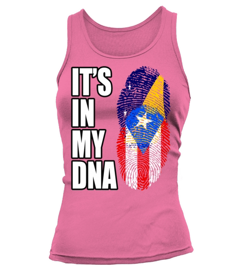 Tokelauan And Puerto Rican Mix Heritage DNA Flag Tank top Woman