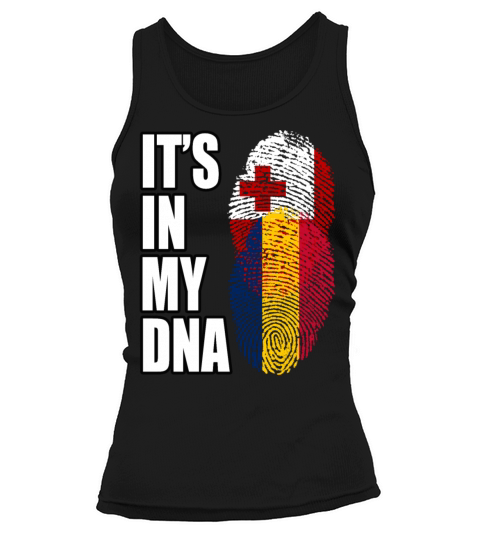 Tongan And Chadian Mix Heritage DNA Flag Tank top Woman