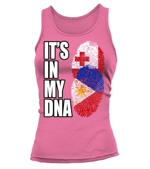 Tongan And Filipino Mix Heritage DNA Flag Tank top Woman