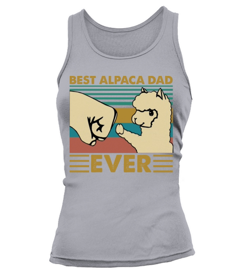 Vintage Best Alpaca Dad Ever Funny Fathers Day Tank top Woman