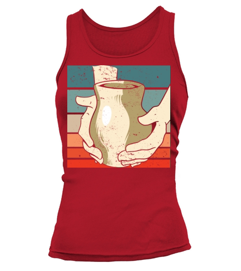 Vintage Pottery Ceramics Clay Sculptors Tank top Woman