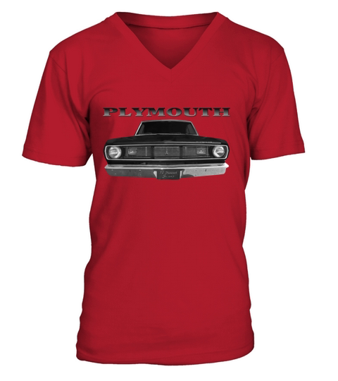 1972 Plymouth Scamp Front Black V-Neck T-shirt