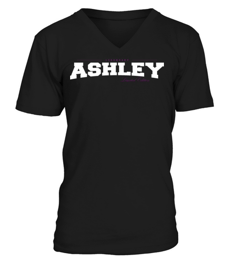 Ashley Name Limited Edition Funny Retro Vintage V-Neck T-shirt
