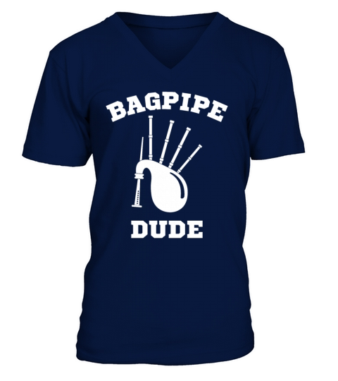 Bagpipe Bagpiper Gift V-Neck T-shirt