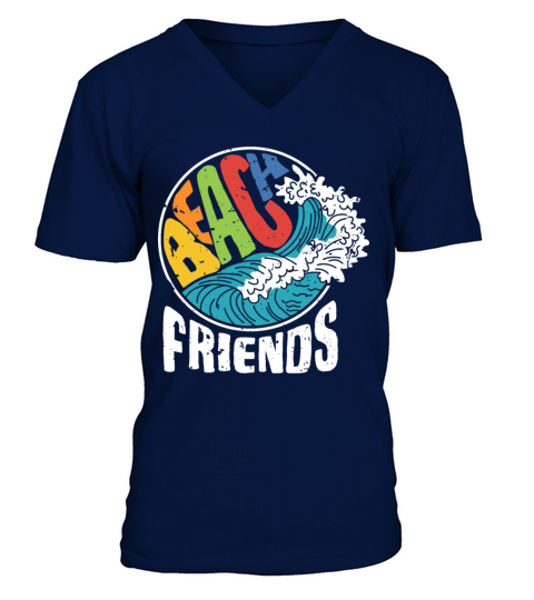 Beach Friends V-Neck T-shirt