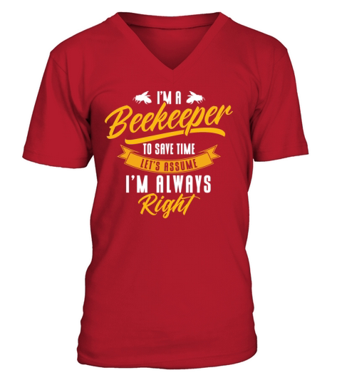 Beekeeping Apiculturist Bee Support Beekeeper V-Neck T-shirt