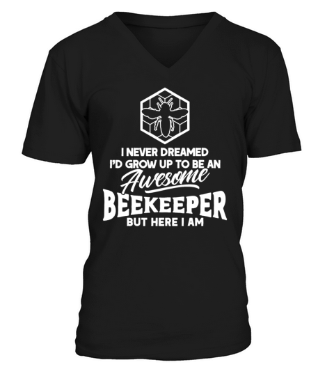 Beekeeping Apiculturist Bee Support Beekeeper V-Neck T-shirt