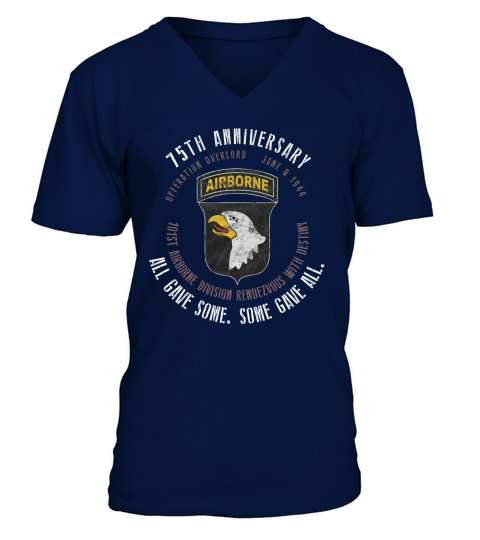 D-Day 75th Anniversary 101st Airborne Div. WWII Vintage Shirt V-Neck T-shirt
