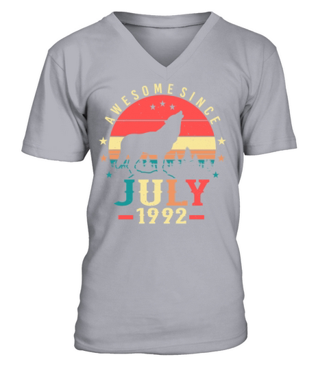For The 30th Birthday July 1992 V-Neck T-shirt