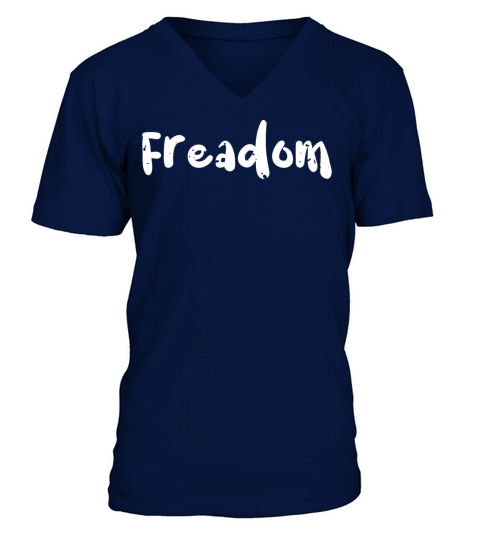 Freadom - Reading V-Neck T-shirt