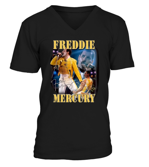 Freddie Mercury Live Homage Champion Signature shirt - Baby Onesie V-Neck T-shirt