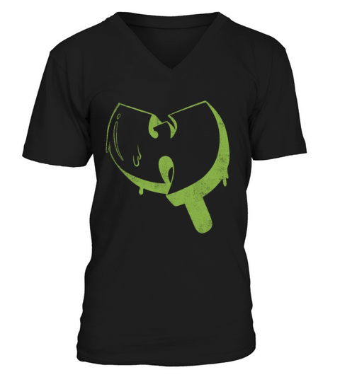 ice cream wutang light green V-Neck T-shirt