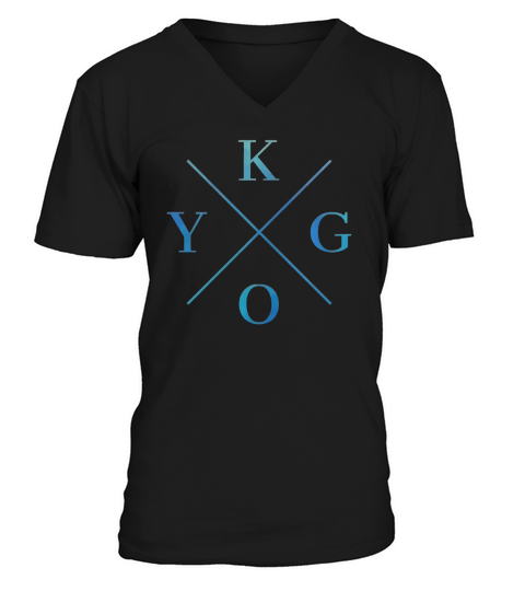 KYGO-Blue V-Neck T-shirt