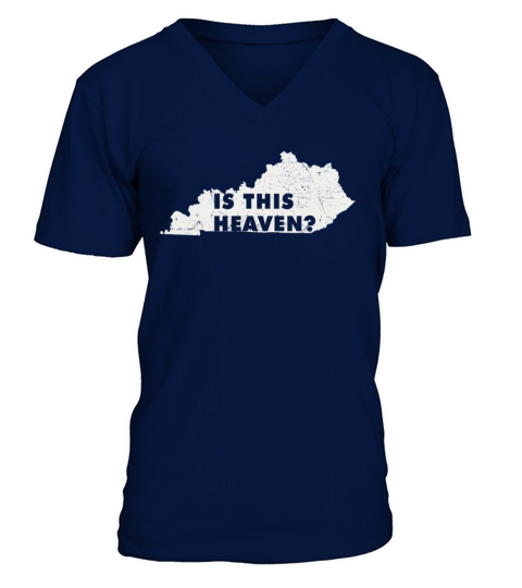 Land Map America US State Home Heaven Kentucky V-Neck T-shirt