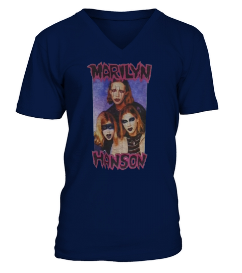 Marilyn Manson Parody Heavy Metal Rock shirt V-Neck T-shirt