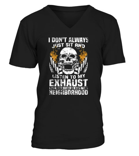 MECHANIC - SKULL V-Neck T-shirt