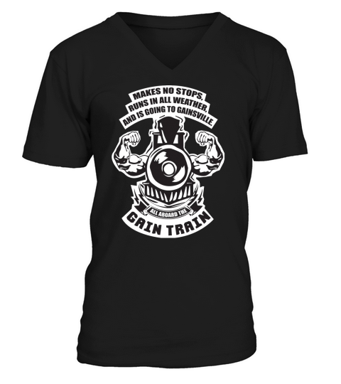 THE GAIN TRAIN V-Neck T-shirt