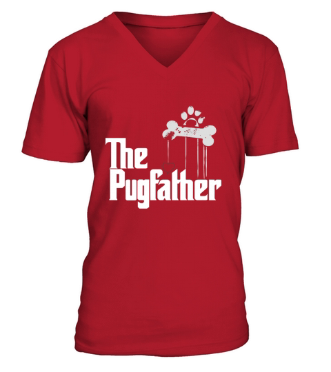 THE PUGFATHER V-Neck T-shirt