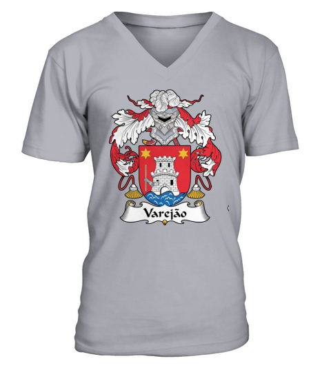 Varejao Family Crest Portuguese Family Crests - Coffee Mug (colored) V-Neck T-shirt