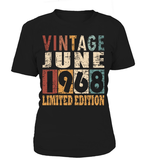 1968 vintage born in June gift Women's T-Shirt