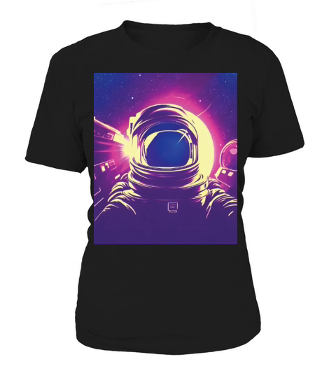 Astronaut Retro Synhwave outrun aesthetic astronau Women's T-Shirt