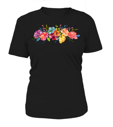 Bright Flowers Summer Watercolor Peonies Women's T-Shirt