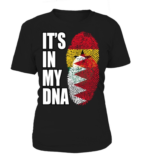 Ghanaian And Bahraini Mix Heritage DNA Flag Women's T-Shirt