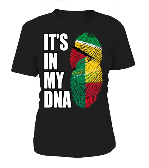 Guyanese And Benin Mix Heritage DNA Flag Women's T-Shirt