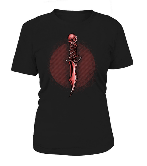 Halloween Gift Knife Skeleton Sword Horror Women's T-Shirt