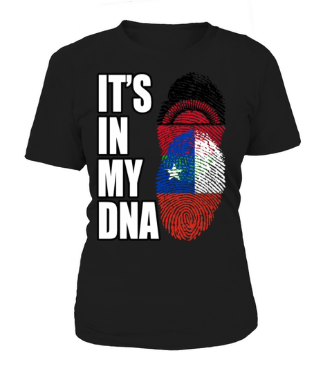 Malawian And Chilean Mix Heritage DNA Flag Women's T-Shirt