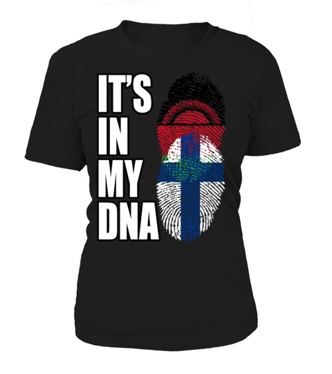 Malawian And Finland Mix Heritage DNA Flag Women's T-Shirt